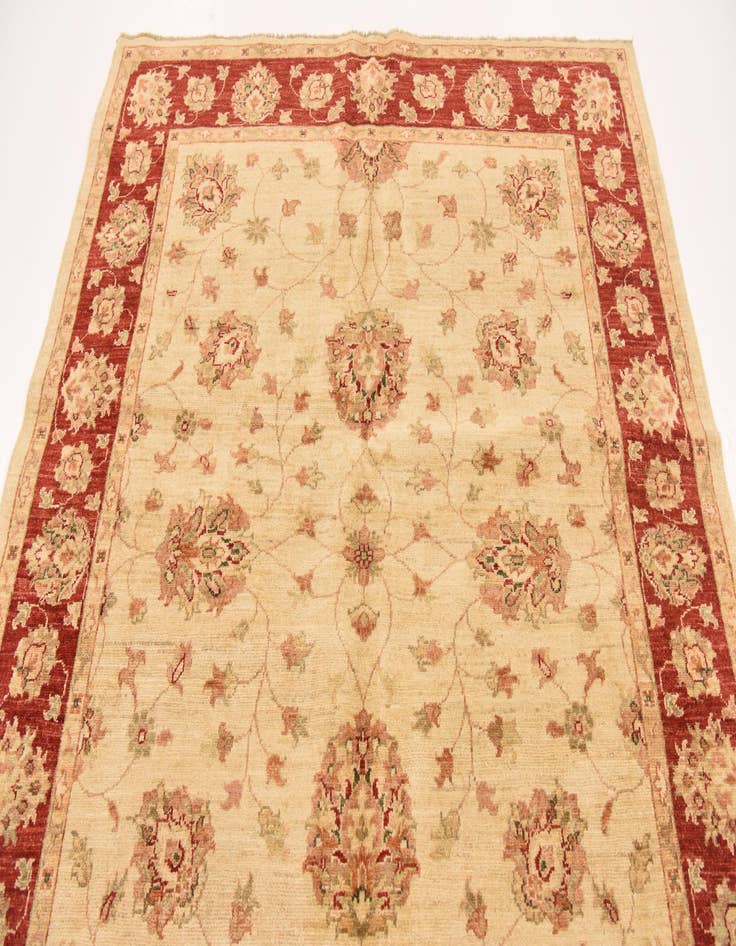 Detail image of  5' 2 x 6' 4  Hand Knotted Peshawar Ziegler Rug