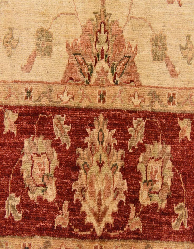 Detail image of  5' 2 x 6' 4  Hand Knotted Peshawar Ziegler Rug