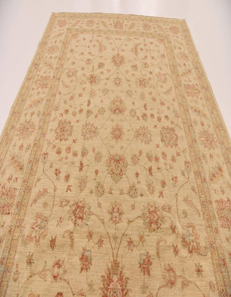 Detail image of  8' 3 x 11' 4  Hand Knotted Peshawar Ziegler Rug