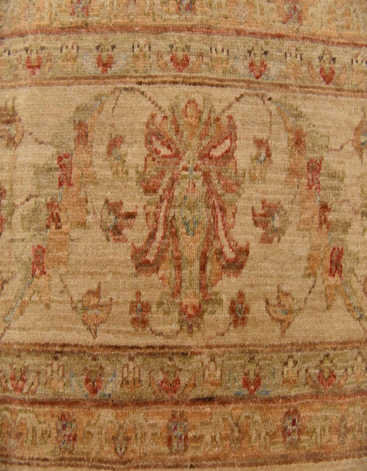Detail image of  8' 3 x 11' 4  Hand Knotted Peshawar Ziegler Rug