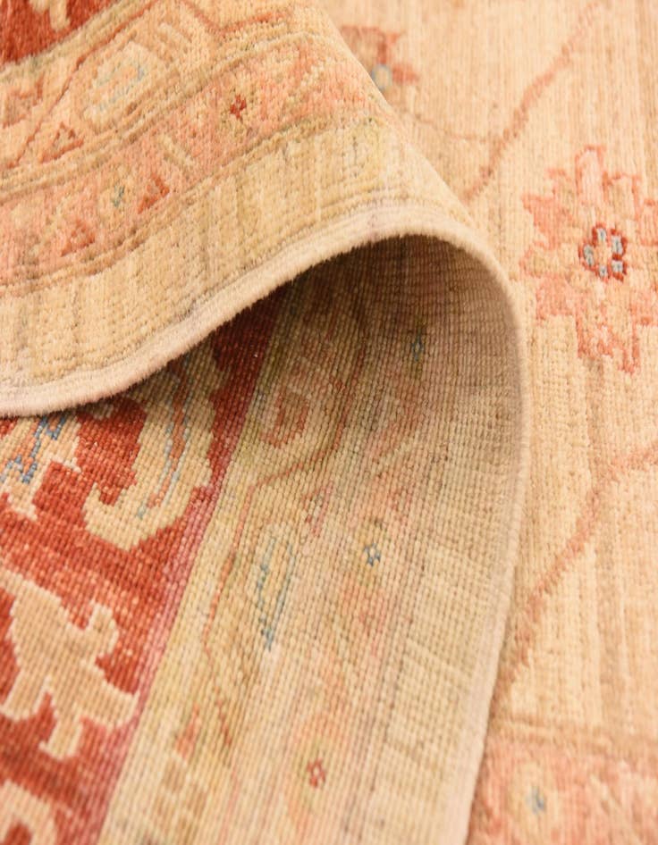 Detail image of  8' 4 x 12' 9  Hand Knotted Peshawar Ziegler Rug