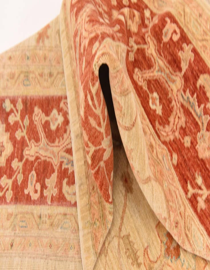 Detail image of  8' 4 x 12' 9  Hand Knotted Peshawar Ziegler Rug