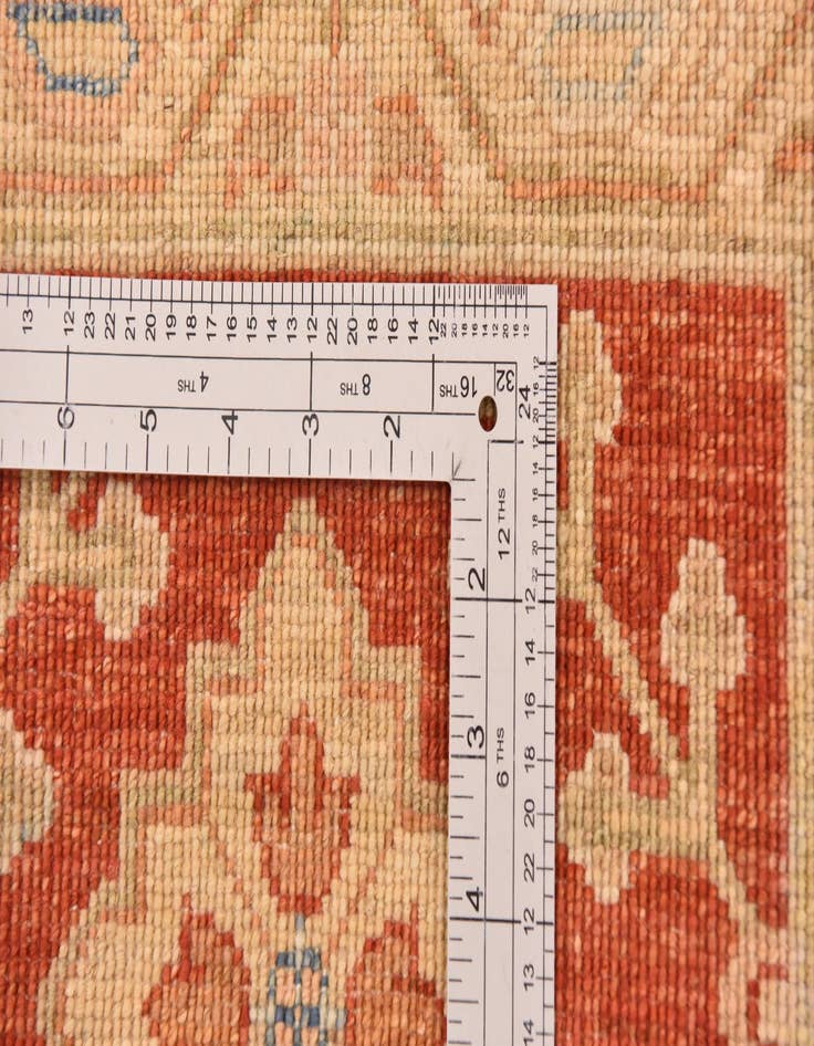 Detail image of  8' 4 x 12' 9  Hand Knotted Peshawar Ziegler Rug