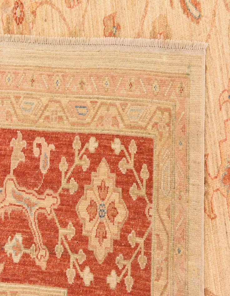 Detail image of  8' 4 x 12' 9  Hand Knotted Peshawar Ziegler Rug