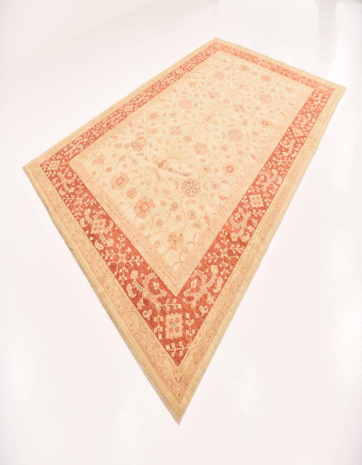 Detail image of  8' 4 x 12' 9  Hand Knotted Peshawar Ziegler Rug