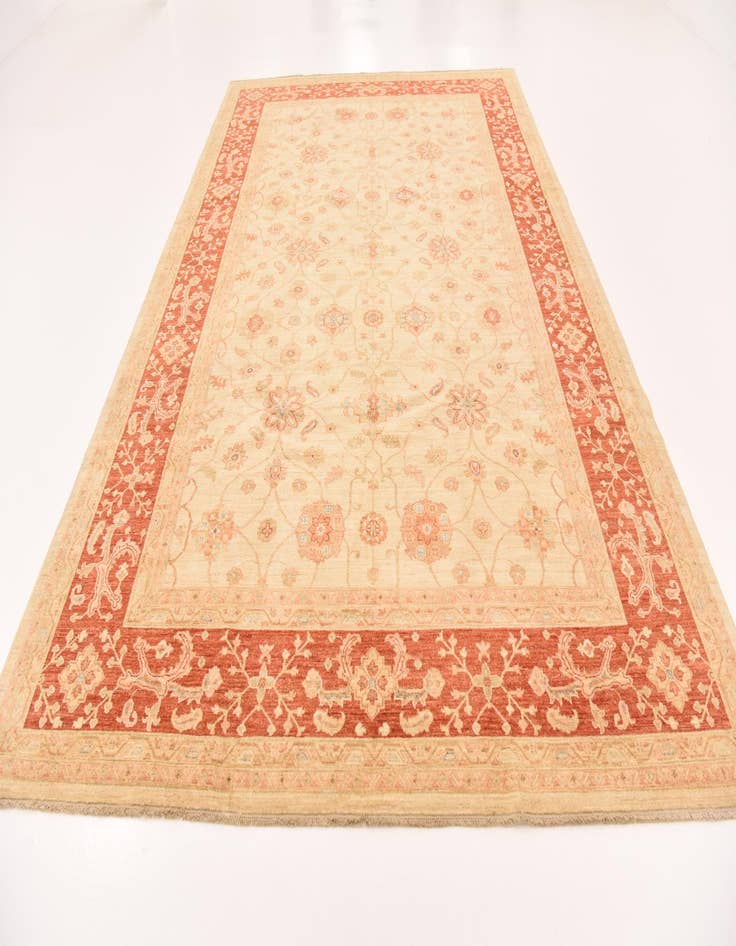 Detail image of  8' 4 x 12' 9  Hand Knotted Peshawar Ziegler Rug