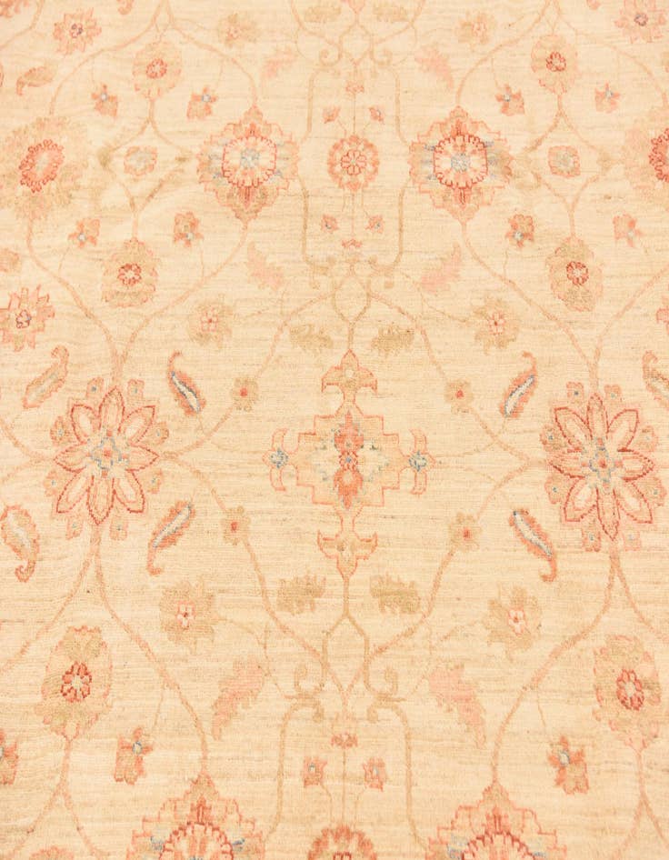 Detail image of  8' 4 x 12' 9  Hand Knotted Peshawar Ziegler Rug