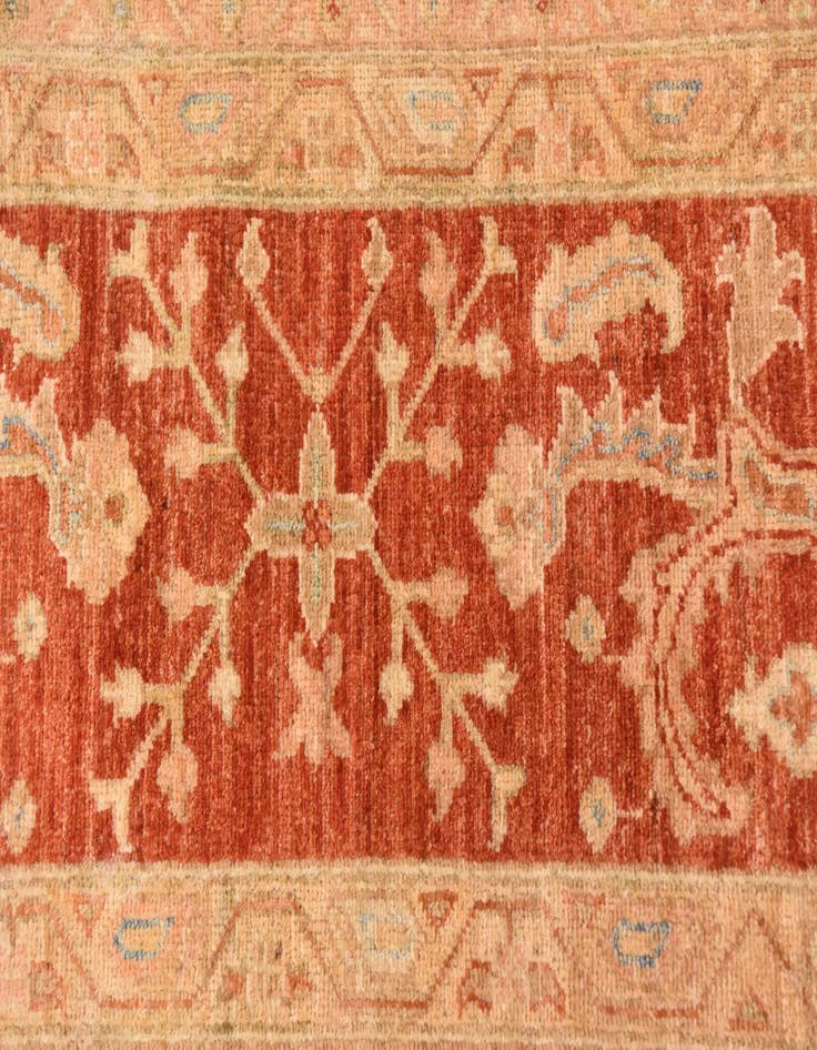 Detail image of  8' 4 x 12' 9  Hand Knotted Peshawar Ziegler Rug