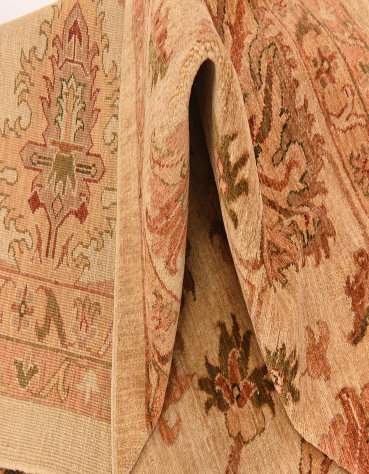 Detail image of  13' 2 x 19' 4  Hand Knotted Peshawar Ziegler Rug