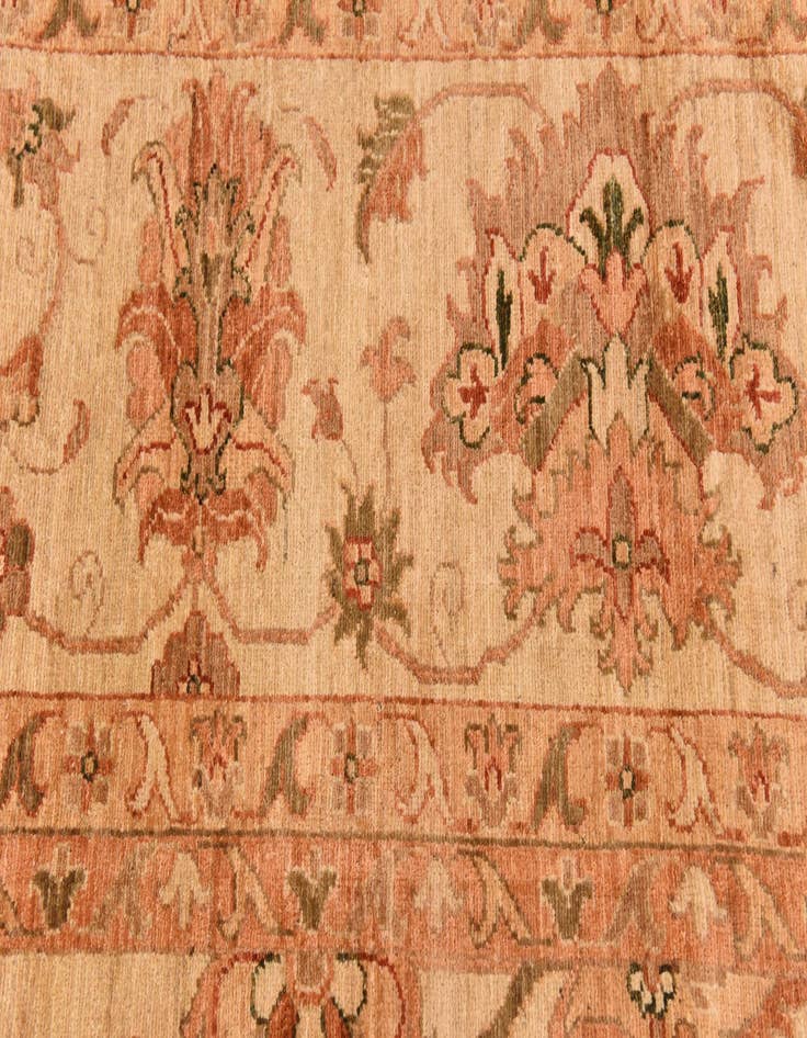 Detail image of  13' 2 x 19' 4  Hand Knotted Peshawar Ziegler Rug