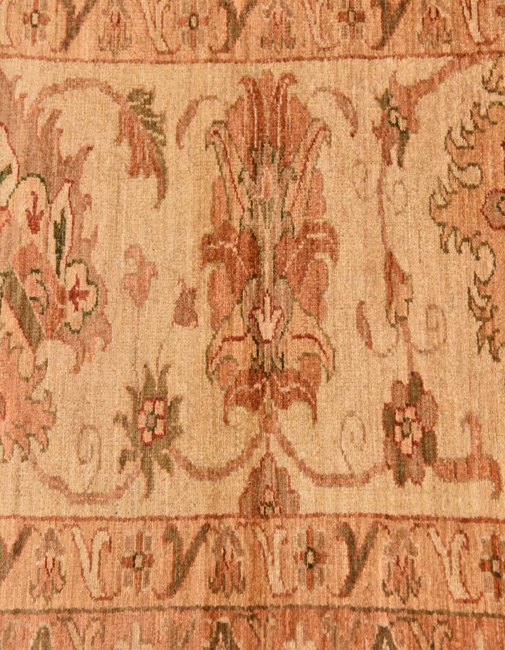 Detail image of  13' 2 x 19' 4  Hand Knotted Peshawar Ziegler Rug