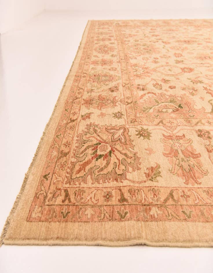 Detail image of  13' 2 x 19' 4  Hand Knotted Peshawar Ziegler Rug