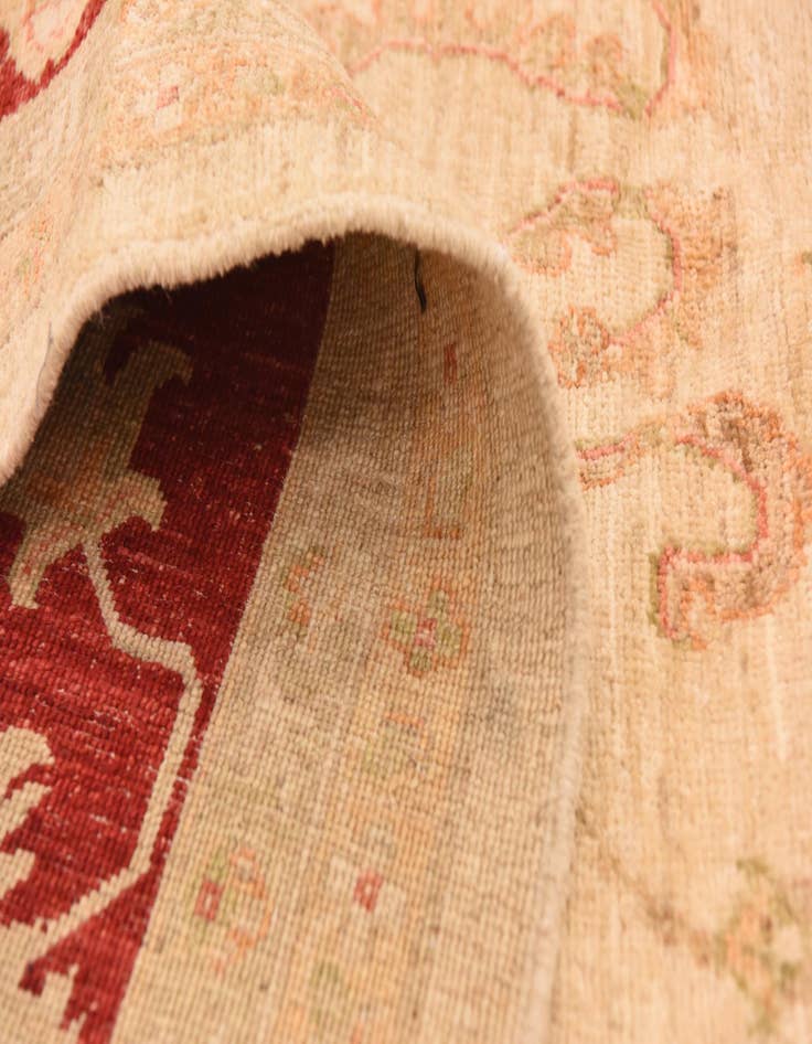 Detail image of  10' x 13' 7  Hand Knotted Peshawar Ziegler Rug