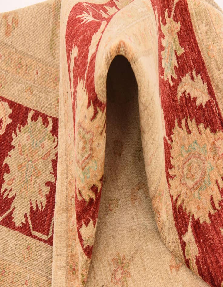 Detail image of  10' x 13' 7  Hand Knotted Peshawar Ziegler Rug