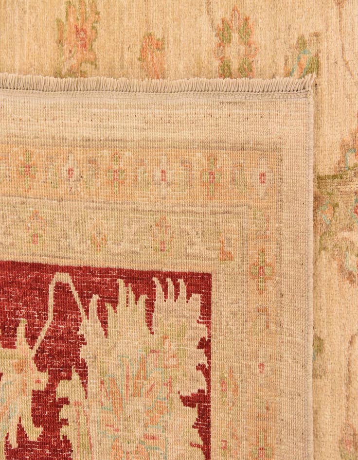 Detail image of  10' x 13' 7  Hand Knotted Peshawar Ziegler Rug