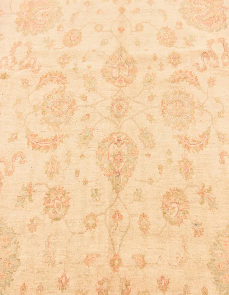 Detail image of  10' x 13' 7  Hand Knotted Peshawar Ziegler Rug