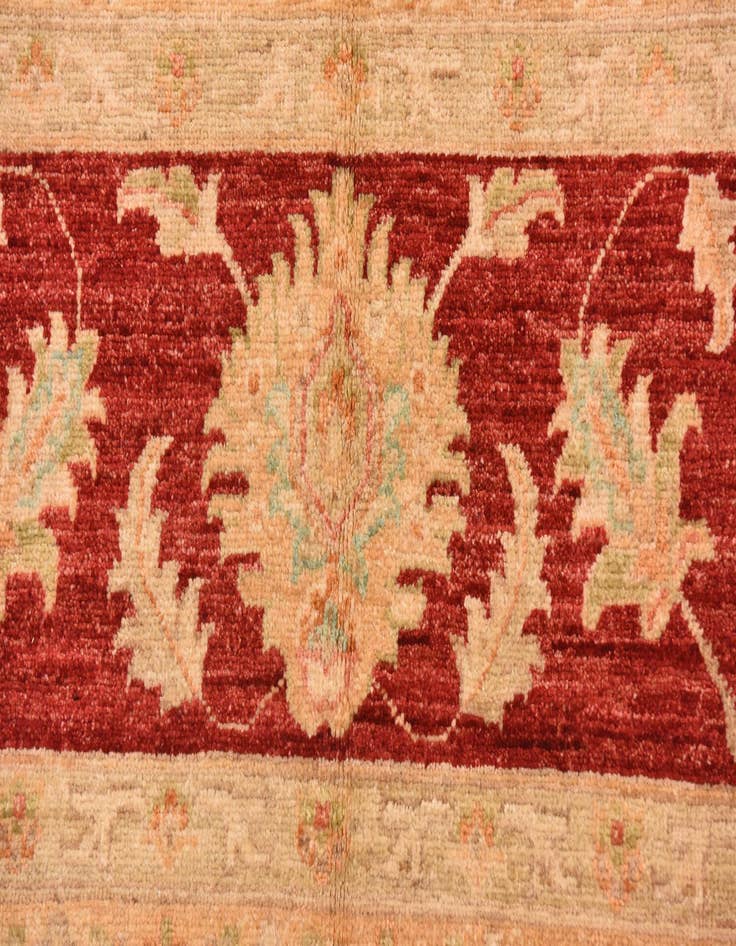 Detail image of  10' x 13' 7  Hand Knotted Peshawar Ziegler Rug