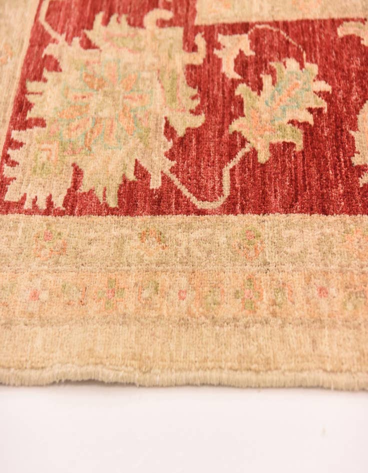 Detail image of  10' x 13' 7  Hand Knotted Peshawar Ziegler Rug