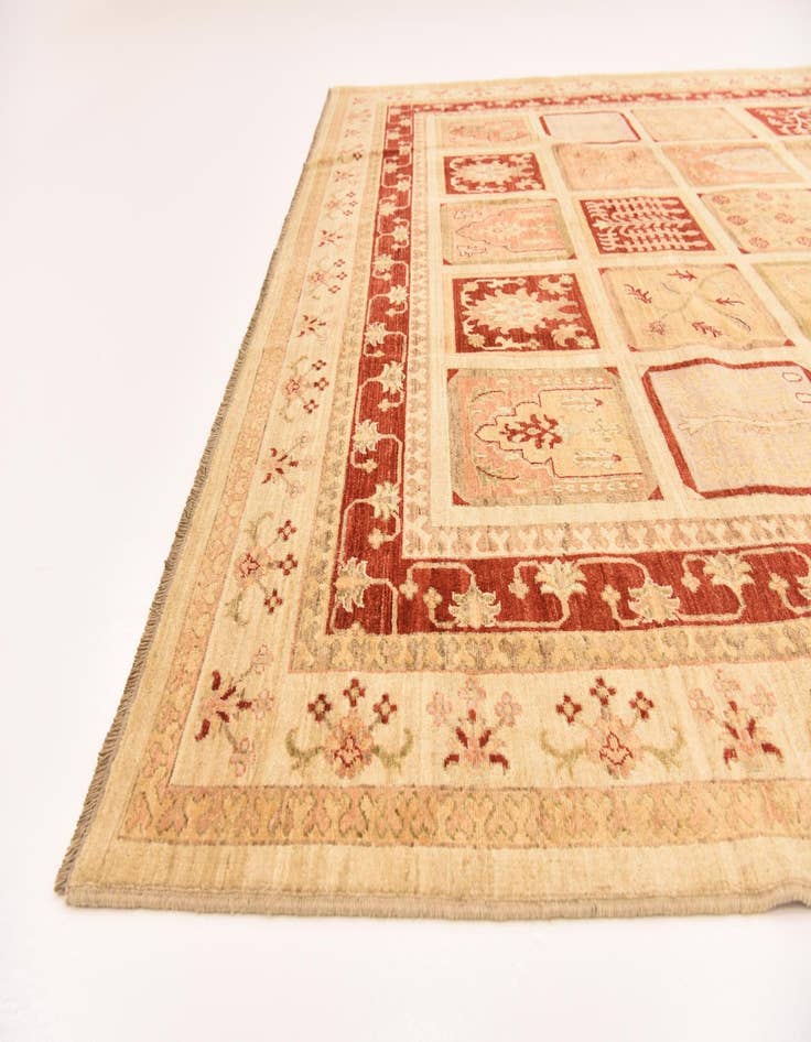 Detail image of  8' 3 x 10' 6  Hand Knotted Peshawar Ziegler Rug