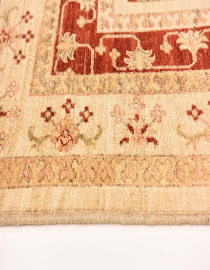 Detail image of  8' 3 x 10' 6  Hand Knotted Peshawar Ziegler Rug