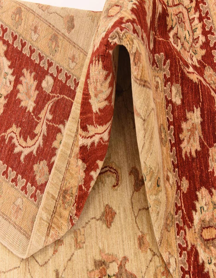 Detail image of  8' x 9' 10  Hand Knotted Peshawar Ziegler Rug