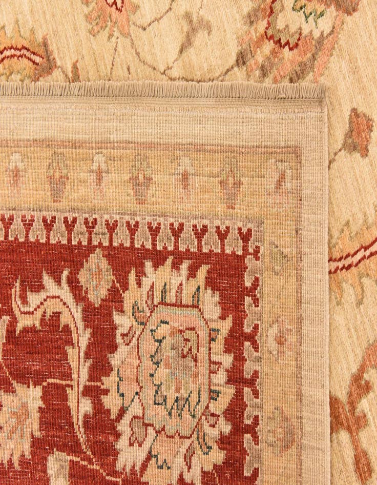 Detail image of  8' x 9' 10  Hand Knotted Peshawar Ziegler Rug