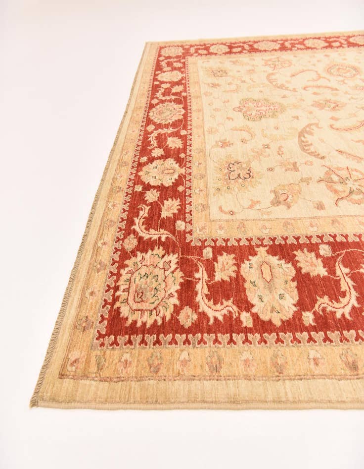 Detail image of  8' x 9' 10  Hand Knotted Peshawar Ziegler Rug