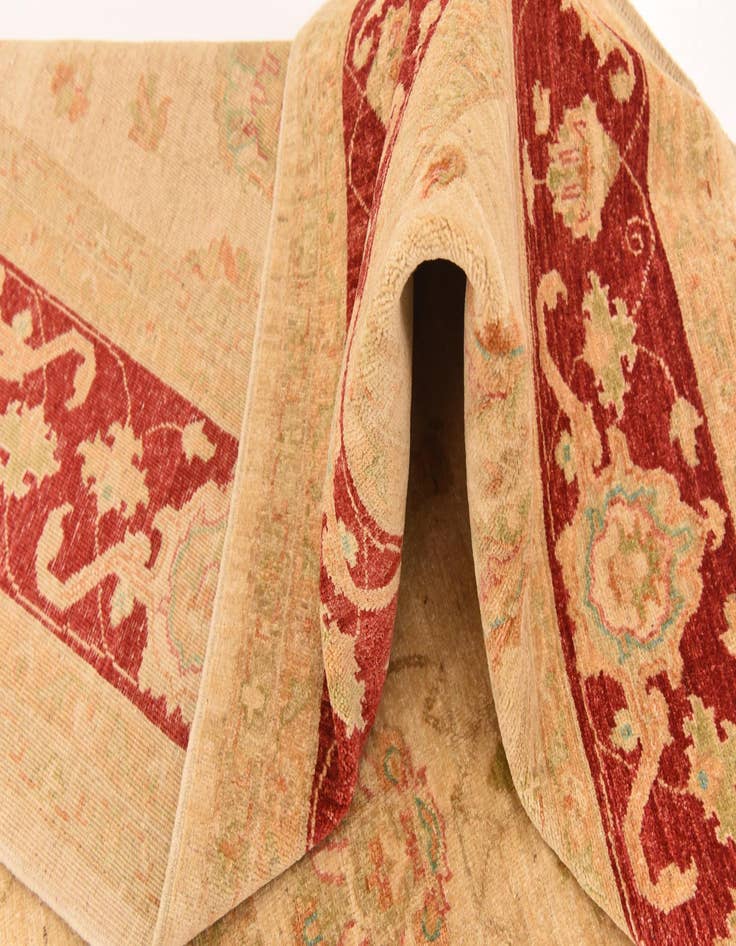 Detail image of  8' 2 x 9' 9  Hand Knotted Peshawar Ziegler Rug