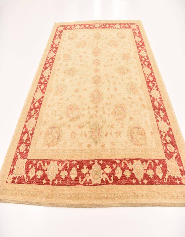 Detail image of  8' 2 x 9' 9  Hand Knotted Peshawar Ziegler Rug