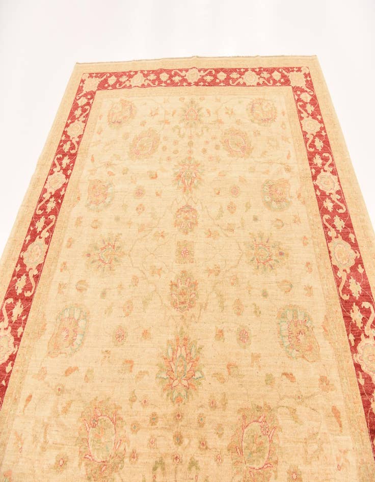 Detail image of  8' 2 x 9' 9  Hand Knotted Peshawar Ziegler Rug