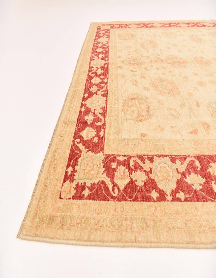 Detail image of  8' 2 x 9' 9  Hand Knotted Peshawar Ziegler Rug