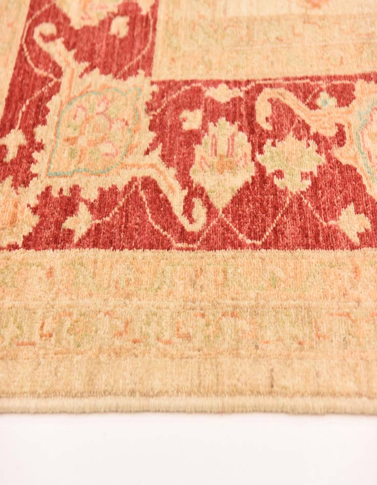 Detail image of  8' 2 x 9' 9  Hand Knotted Peshawar Ziegler Rug