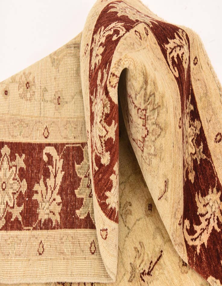 Detail image of  5' x 6' 7  Hand Knotted Peshawar Ziegler Rug