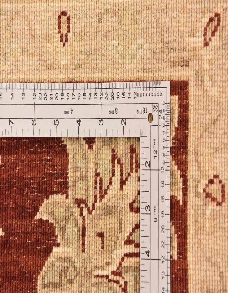 Detail image of  5' x 6' 7  Hand Knotted Peshawar Ziegler Rug