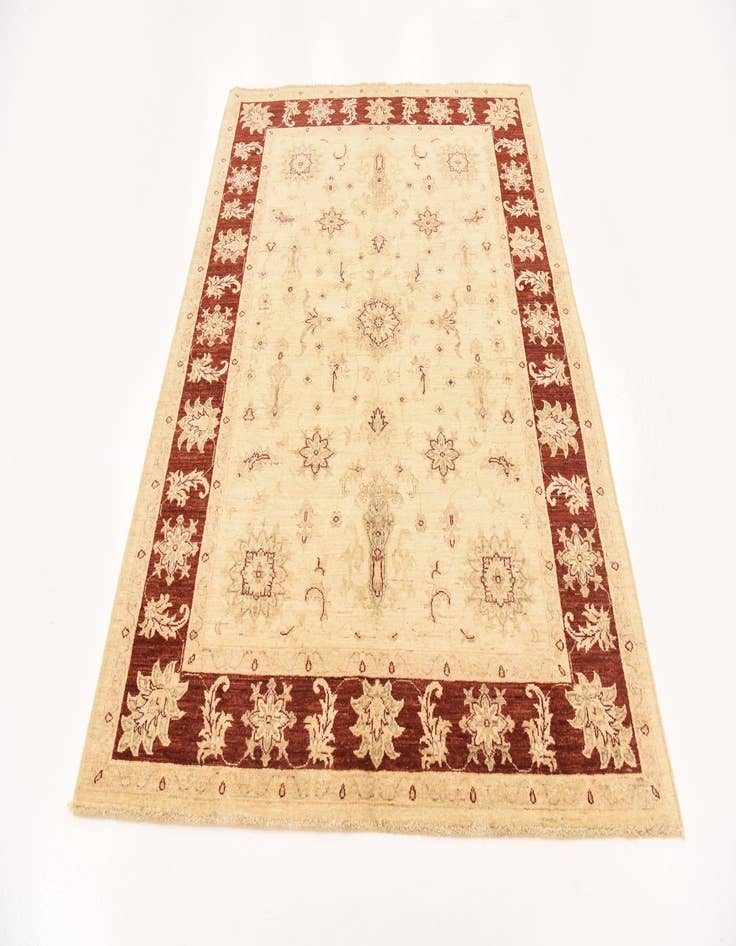 Detail image of  5' x 6' 7  Hand Knotted Peshawar Ziegler Rug