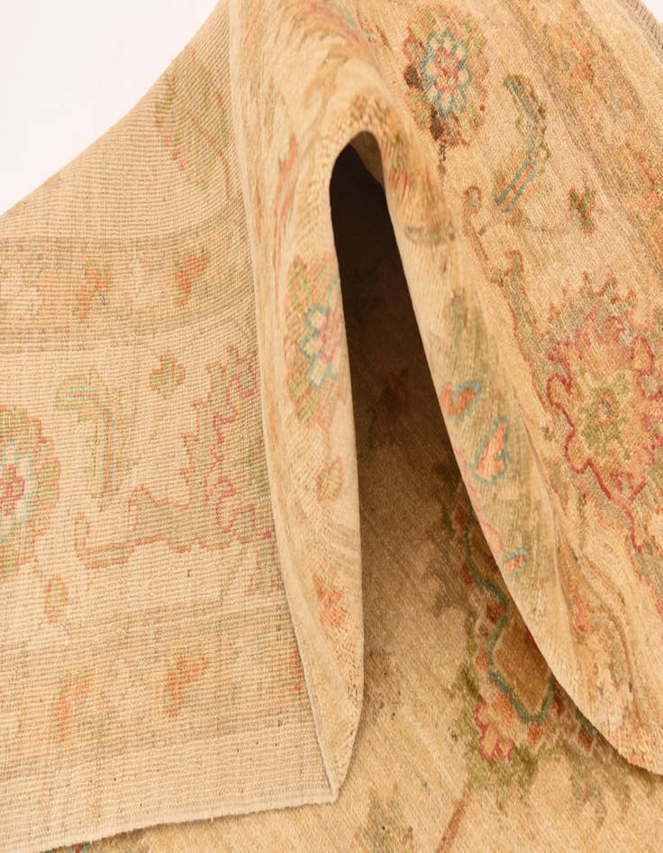 Detail image of  6' 9 x 9' 7  Hand Knotted Peshawar Ziegler Rug