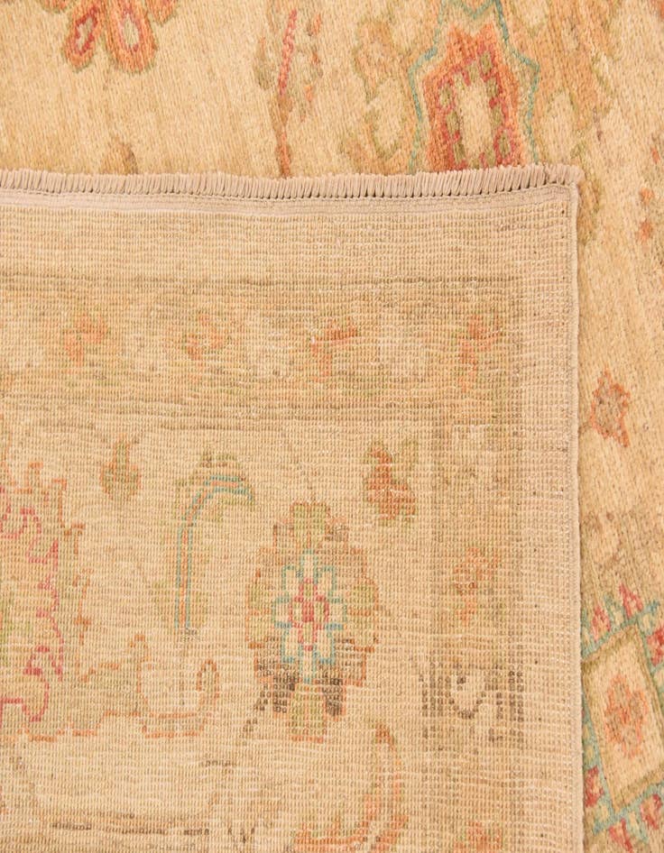 Detail image of  6' 9 x 9' 7  Hand Knotted Peshawar Ziegler Rug