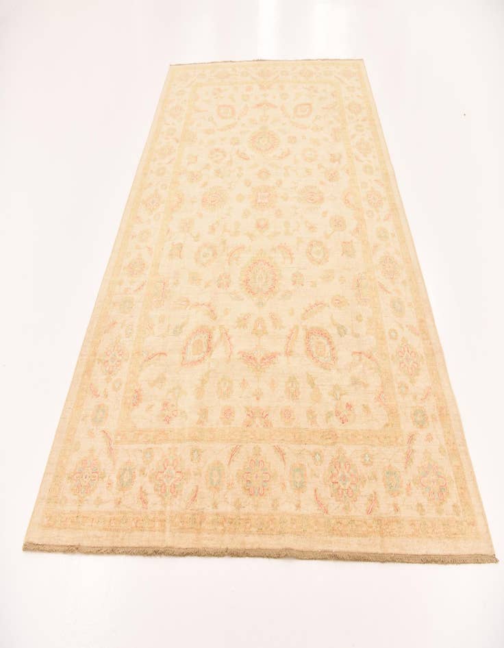 Detail image of  6' 7 x 9' 6  Hand Knotted Peshawar Ziegler Rug