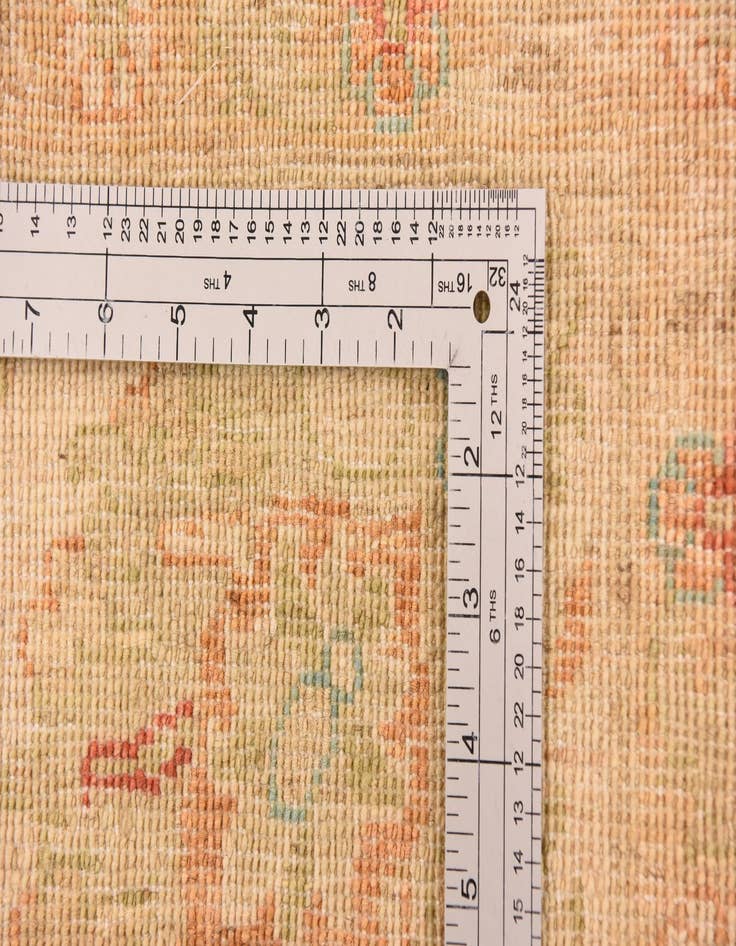 Detail image of  6' 8 x 9' 7  Hand Knotted Peshawar Ziegler Rug