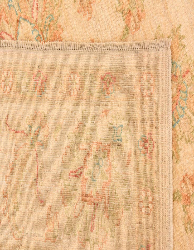 Detail image of  6' 8 x 9' 7  Hand Knotted Peshawar Ziegler Rug