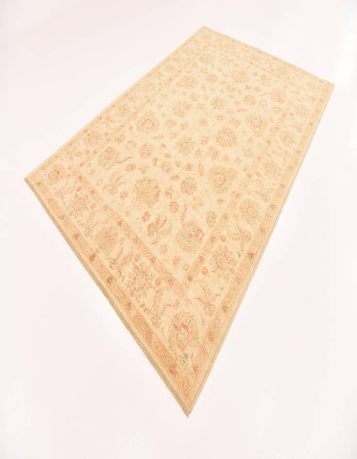 Detail image of  6' 8 x 9' 7  Hand Knotted Peshawar Ziegler Rug