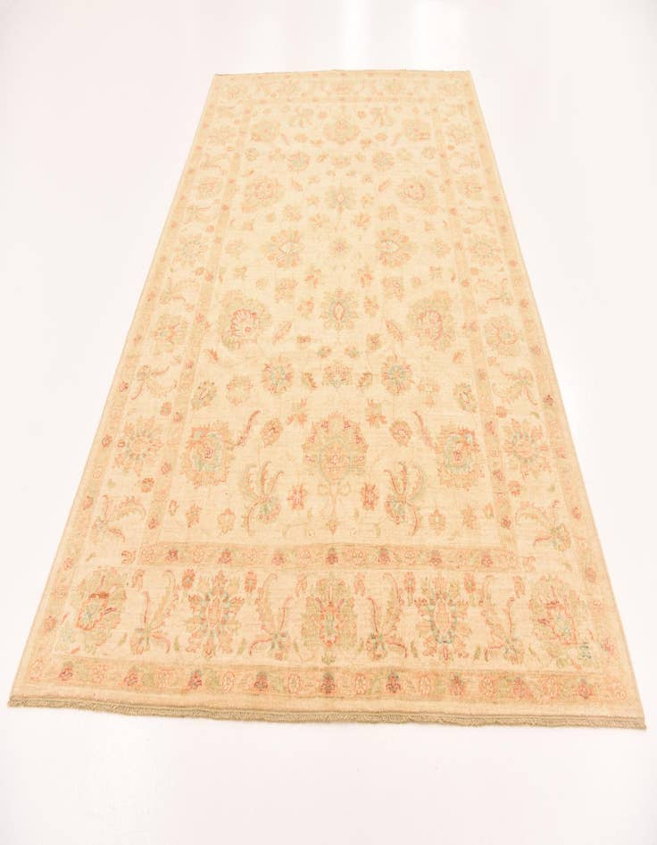 Detail image of  6' 8 x 9' 7  Hand Knotted Peshawar Ziegler Rug