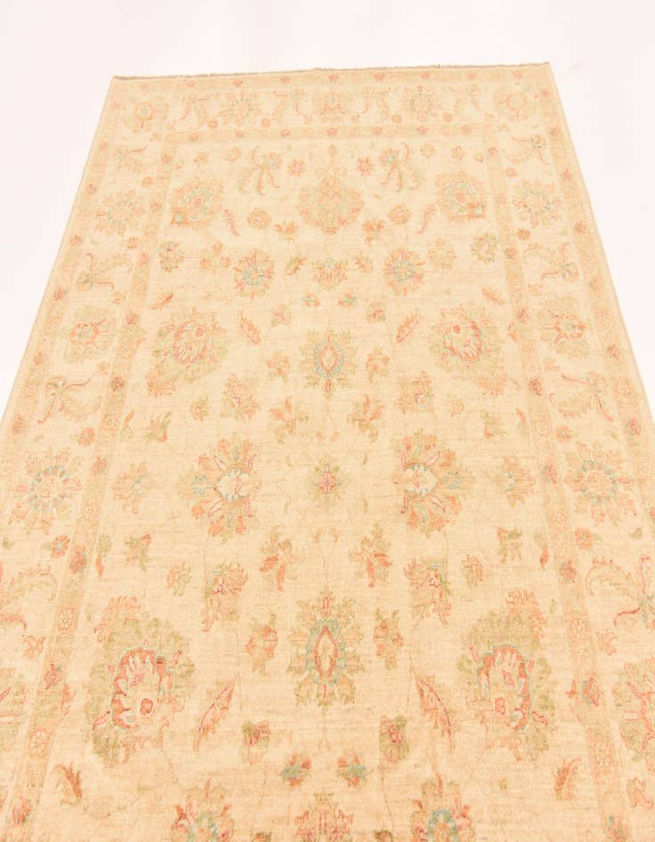 Detail image of  6' 8 x 9' 7  Hand Knotted Peshawar Ziegler Rug