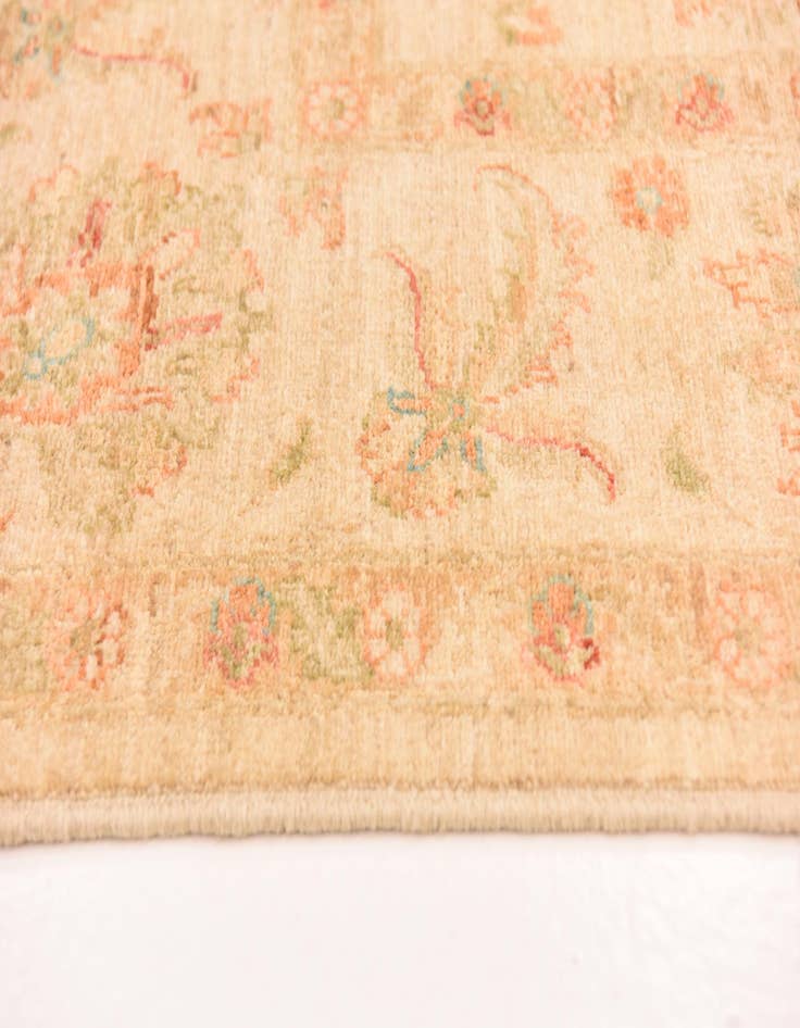 Detail image of  6' 8 x 9' 7  Hand Knotted Peshawar Ziegler Rug