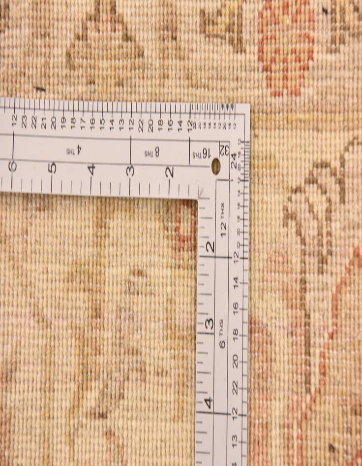 Detail image of  6' 8 x 9' 8  Hand Knotted Peshawar Ziegler Rug