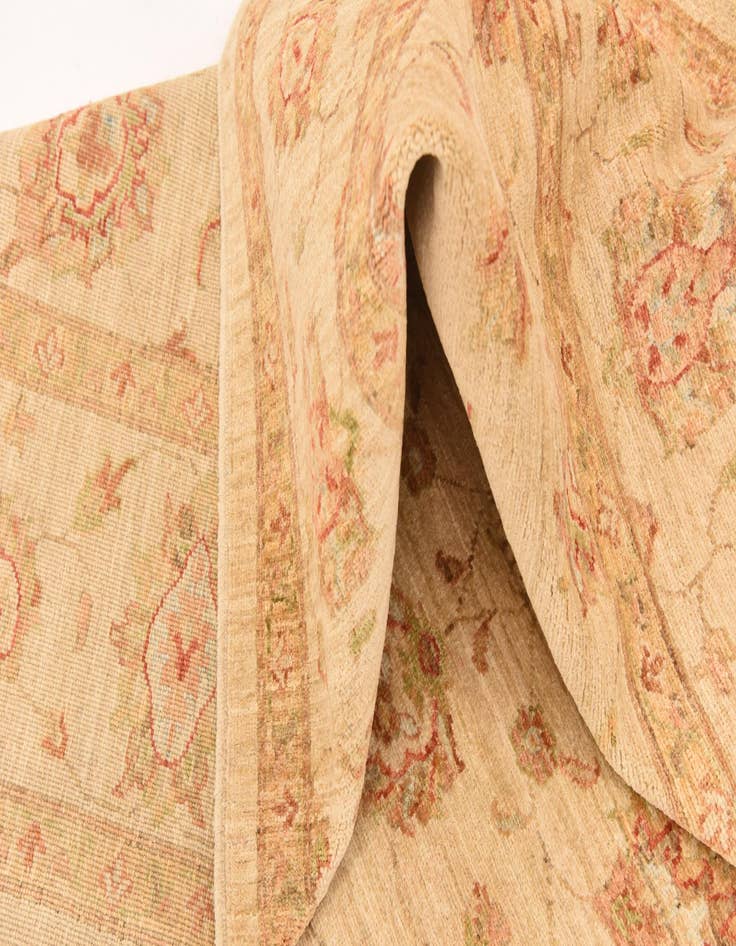 Detail image of  6' 8 x 9' 6  Hand Knotted Peshawar Ziegler Rug