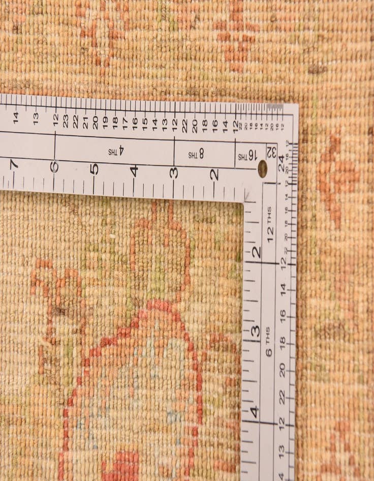 Detail image of  6' 8 x 9' 6  Hand Knotted Peshawar Ziegler Rug