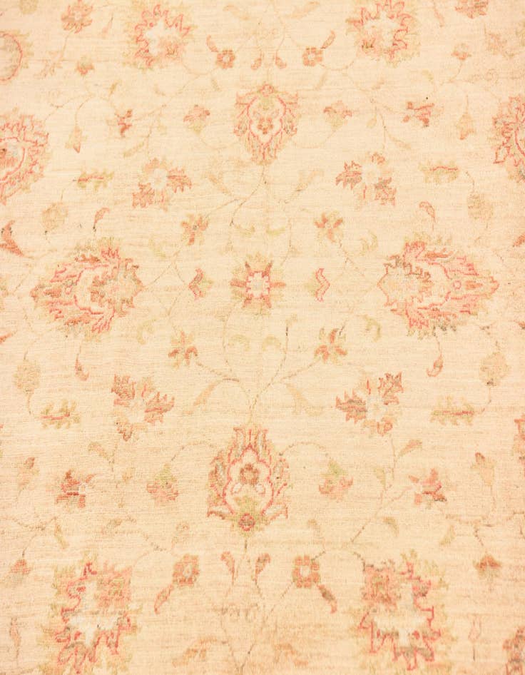 Detail image of  6' 8 x 9' 6  Hand Knotted Peshawar Ziegler Rug