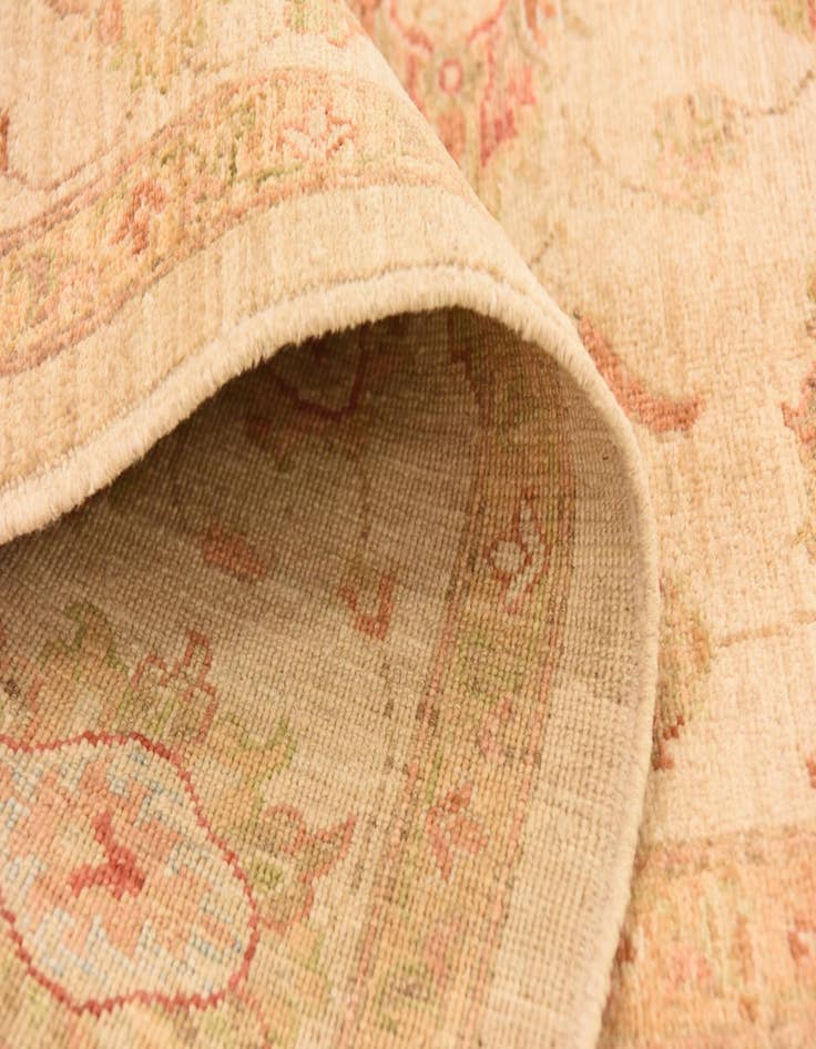 Detail image of  6' 8 x 9' 6  Hand Knotted Peshawar Ziegler Rug