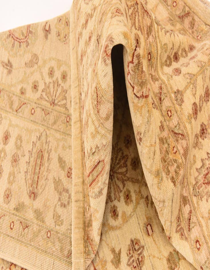 Detail image of  6' 1 x 9' 1  Hand Knotted Peshawar Ziegler Rug